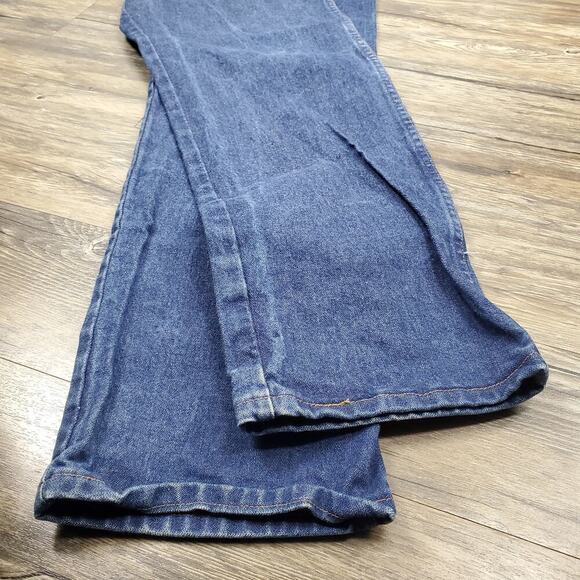Wrangler FR Flame Resistant Men Original Fit Blue Denim Jeans Size 38 x 34 - Picture 7 of 9
